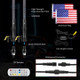 Yamaha YXZ 4ft Black Limited LED Whip Light with RF Remote Control by Kemimoto